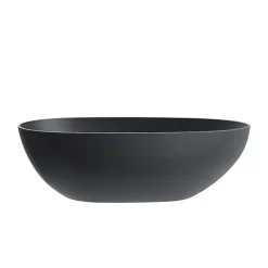 Baignoire îlot design ovale FLORIDA noir mat 165 cm