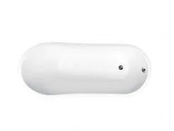 Baignoire îlot GLORIA GLAM SILVER - 160 x 68 cm