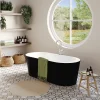 Baignoire îlot Huron L. 170 cm x l. 75 cm noir
