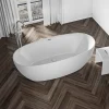 Baignoire îlot moderne acrylique pour salle de bain, isolation thermique, Blanc brillant, 170x80x58cm, Garantie 5 ans, BELAQUA