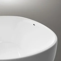 Baignoire îlot moderne acrylique pour salle de bain, isolation thermique, Blanc brillant, 170x80x58cm, Garantie 5 ans, BELAQUA