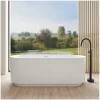 Baignoire îlot NAÏA en acrylique Lucite blanche 170cm