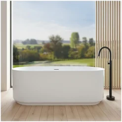Baignoire îlot NAÏA en acrylique Lucite blanche 170cm