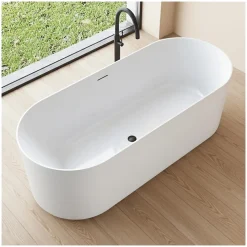 Baignoire îlot NAÏA en acrylique Lucite blanche 170cm