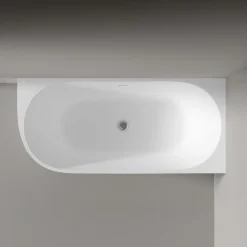 Baignoire îlot NOVA CORNER acrylique blanc - montage droite -170x78cm - Garantie 5 ans - Sans robinet ni siphon
