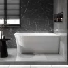 Baignoire îlot NOVA SLIM LINE acrylique - montage droite - Garantie 5 ans - Sans robinet, Avec siphon, 150x78cm