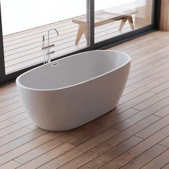 Baignoire îlot ovale SAMBA L. 170 x l. 79 cm, by SPALINA