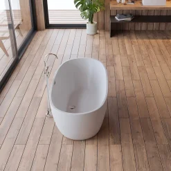 Baignoire îlot ovale SAMBA L. 170 x l. 79 cm, by SPALINA