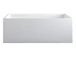 Baignoire îlot rectangulaire - 232 L - 150 x 75 x 60 cm - Blanche - Acrylique - ASPIUS