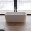 Baignoire îlot rectangulaire Dune 170x80 cm, blanc, by Spalina