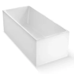 Baignoire îlot rectangulaire Arko 170x75 cm, blanc, By Spalina