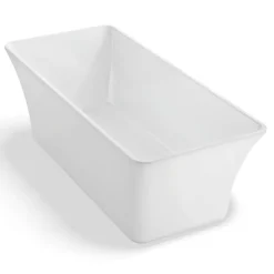 Baignoire îlot rectangulaire Sorrow 170x75 cm, blanc, By Spalina