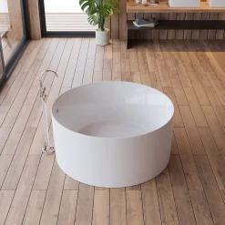 Baignoire îlot ronde Loom 2.0, 130x130 cm, by Spalina