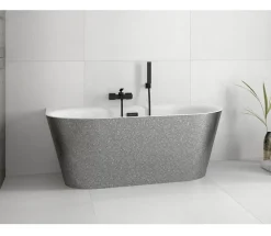 Baignoire îlot VICA GLAM SILVER 80 cm - 150cm