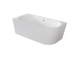 Baignoire îlot ZOYA GLAM SILVER angle droit - 170 x 80 cm