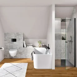 Baignoire murale Villeroy & Boch Architectura pour installation en angle à droite, 1800 x 800 mm, Blanc