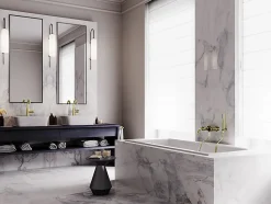 Baignoire rectangulaire 160 x 75 TALIA SLIM acrylique blanc + Habillage en polystyrène + Pieds + Vidage à chromé
