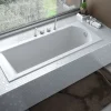 Baignoire rectangulaire blanche à encastrer - SHEA SLIM - 150 x 70 cm