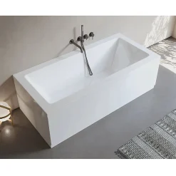 Baignoire rectangulaire CUBE blanche 170x80 Tablier non inclus