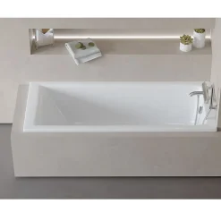Baignoire rectangulaire encastrable BALI blanc brillant 170x75