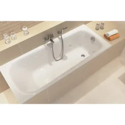 Baignoire rectangulaire gain de place 150x70 cm NAO encastrable (SANS TABLIER)