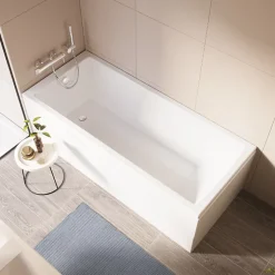 Baignoire rectangulaire VITRA Neon avec pied 170x75cm Blanc