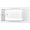 Baignoire rectangulaire 160x75 cm VIRGO encastrable en acrylique + tablier central