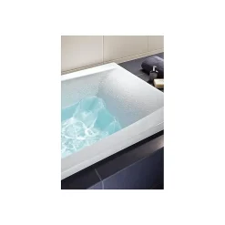Baignoire rectangulaire 160x75 cm VIRGO encastrable en acrylique + tablier central