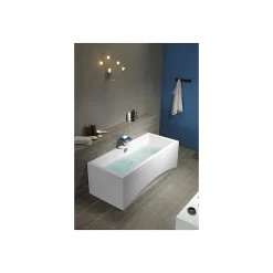 Baignoire rectangulaire 150x75 cm INTRO à encastrer en acrylique + tablier central