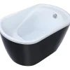 Baignoire sabot - 165 L - 120 x 75 x 65 cm - Noire - PICCOLA