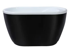 Baignoire sabot - 165 L - 120 x 75 x 65 cm - Noire - PICCOLA