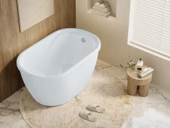 Baignoire sabot - 165 L - 120 x 75 x 65 cm - Blanche - PICCOLA