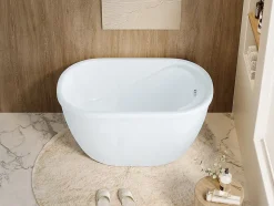 Baignoire sabot - 165 L - 120 x 75 x 65 cm - Blanche - PICCOLA
