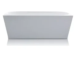 Baignoire semi îlot - 255L - 180 x 75 x 58 cm - Blanche - Acrylique - DIVINA