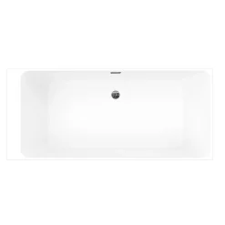 Baignoire semi îlot 180x80 cm Bakor gris
