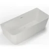 Baignoire semi-îlot murale Mint 160, blanc, 160x75 cm, by Spalina