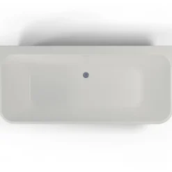 Baignoire semi-îlot murale Mint 160, blanc, 160x75 cm, by Spalina