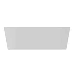 Baignoire semi-îlot Nakina L. 180 cm x l. 80 cm blanc