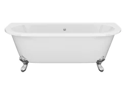 Baignoire semi-îlot retro avec pieds d'aigle- 190 L - 170 x 74 x 62 cm - Blanche - Acrylique - SPARUS