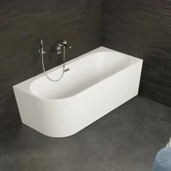 Baignoires Ilot Capri 170 droite blanche 170 x76 x58 cm, by SPALINA