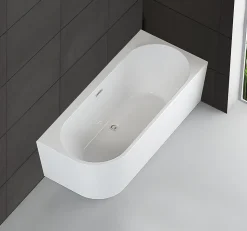 Baignoires Ilot Capri 170 droite blanche 170 x76 x58 cm, by SPALINA