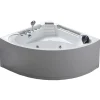 Bain à remous blanc pour 1 personne 135 X 135 cm 6 jets Sage