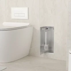Balneo Armoire encastrée sous carrelage pour brosse WC gauche 53,2cm