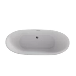 Balneo Baignoire autoportante 170x72cm, accessoires inox, Acrylique thermoformé 3.5mm, avec pieds réglables, PARMA