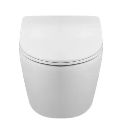 Balneo Cuvette WC suspendue LUXA blanche Tornado avec abattant à fermeture ralentie