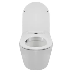 Balneo Cuvette WC suspendue LUXA blanche Tornado avec abattant à fermeture ralentie