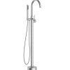 BALNEO Robinet de baignoire autoportant argent brossé Acier inoxydable - Mitigeur sur pied pour baignoire CASCADE