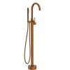 BALNEO Robinet de baignoire autoportant cuivre Acier inoxydable - Mitigeur sur pied pour baignoire CASCADE