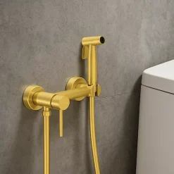BALNEO Robinet de bidet or Acier inoxydable - Mitigeur de bidet CASCADE