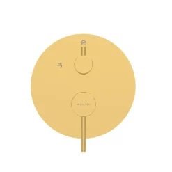 BALNEO Système de douche avec pommeau de pluie or brillant Acier inoxydable - Mitigeur de douche avec douchette CASCADE